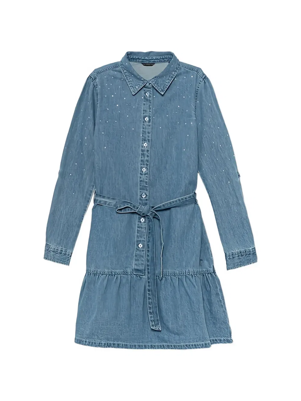Джинсовое платье с поясом Guess Kids, синий