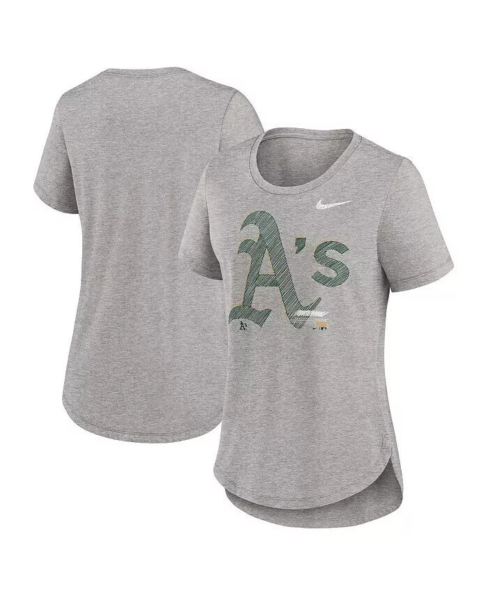 

Женская футболка Heather Grey Athletics Touch Tri-Blend Nike