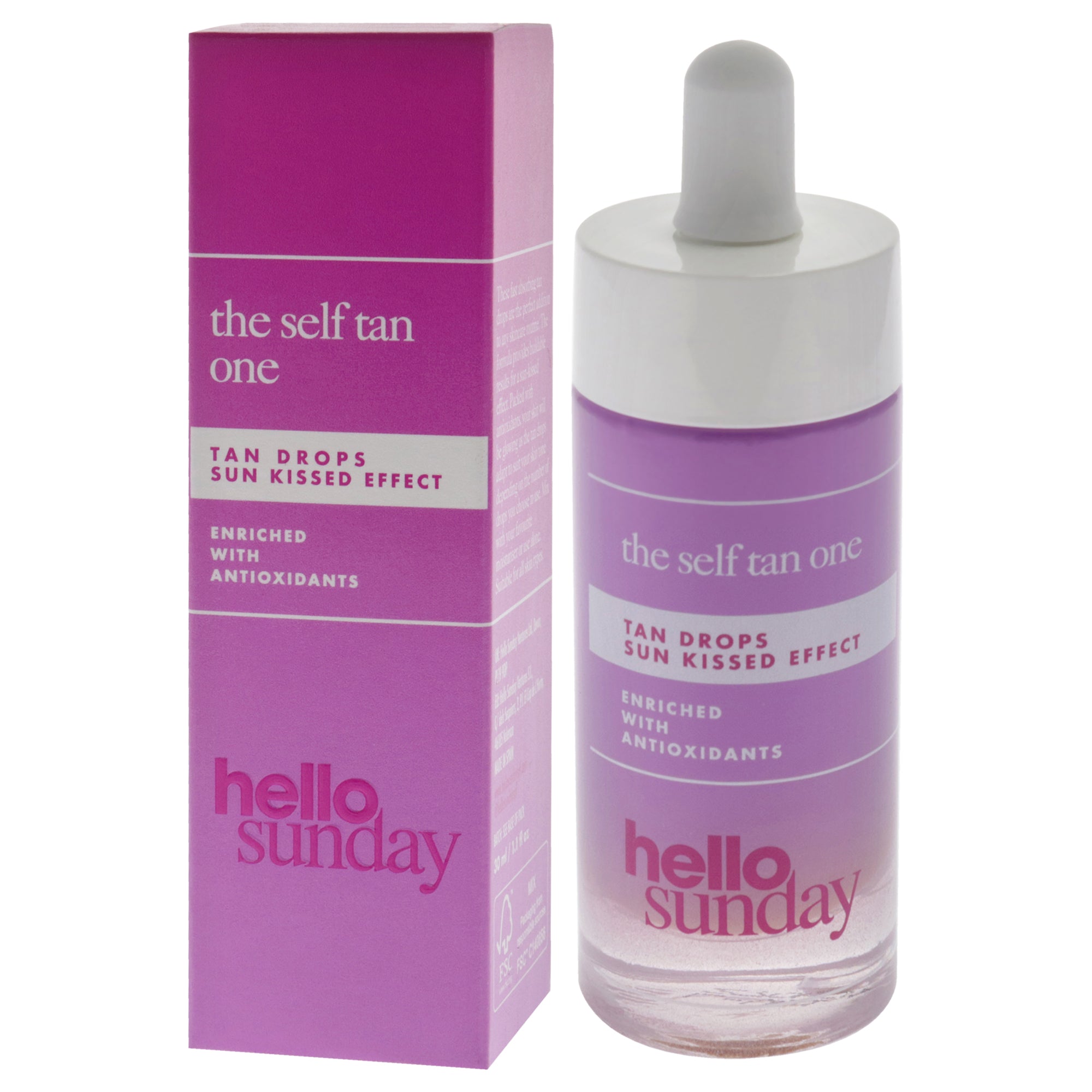 Сыворотка Hello Sunday — Для автозагара Self Tan One Drops от для мужчин и женщин — фото 4
