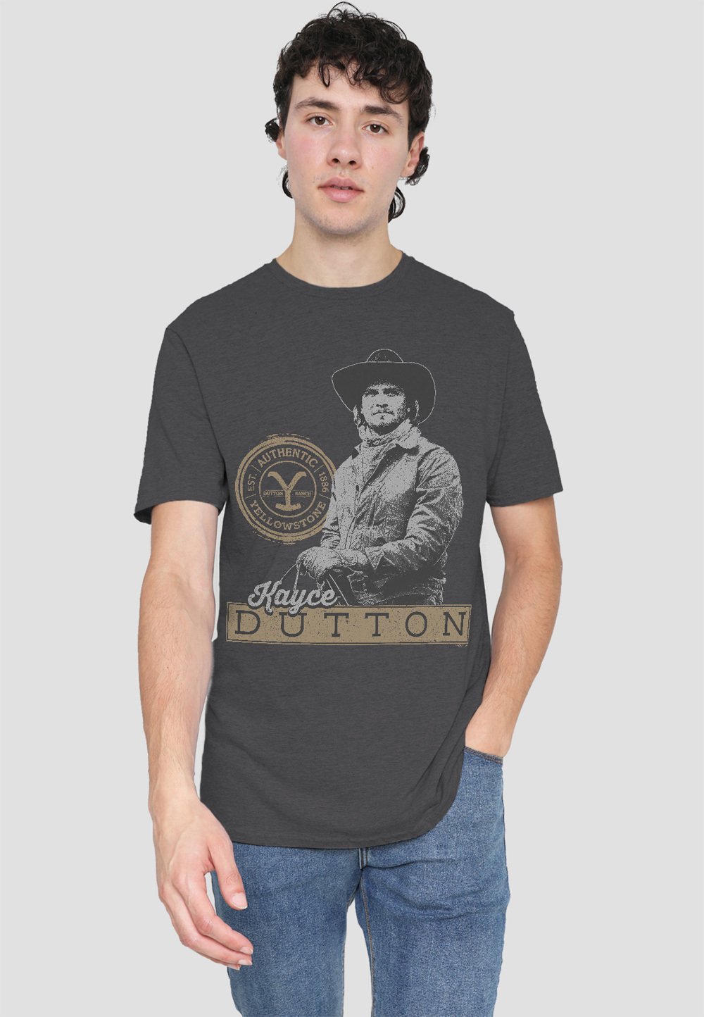 

Футболка с принтом YELLOWSTONE KAYCE DUTTON Cotton Soul, антрацит