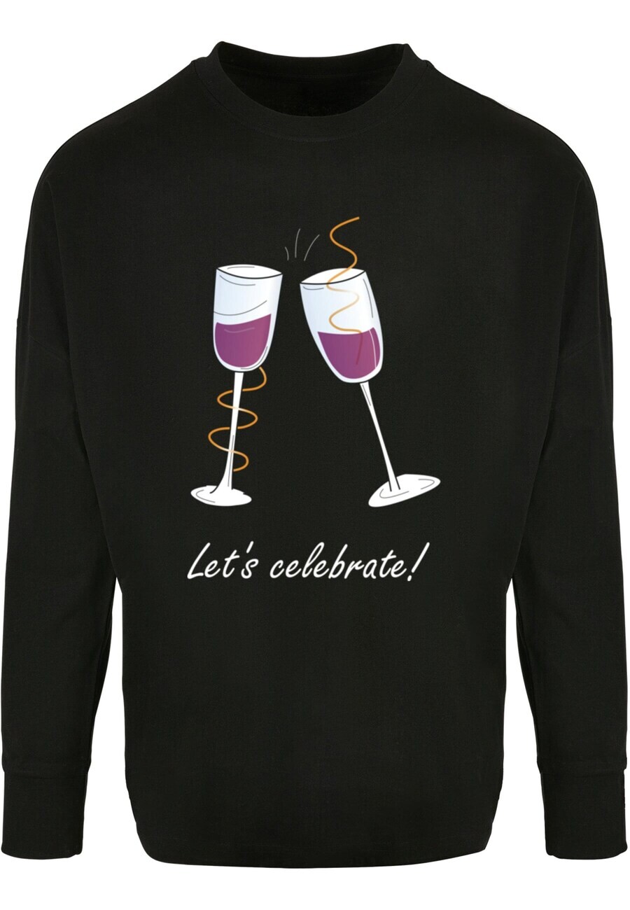 

Лонгслив Merchcode LETS CELEBRATE, черный
