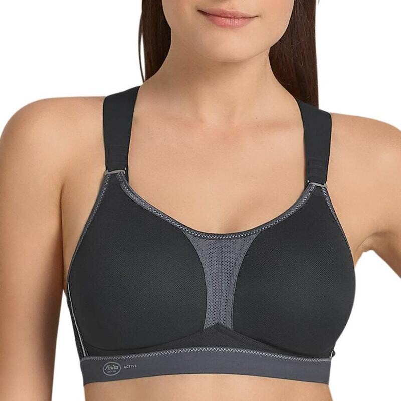 

Спортивный бюстгальтер Dynamix Star с открытой спиной и без косточек. ANITA ACTIVE, цвет grau