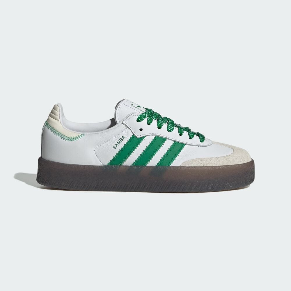 

Кроссовки Adidas SAMBAE, цвет White/Green/Off White