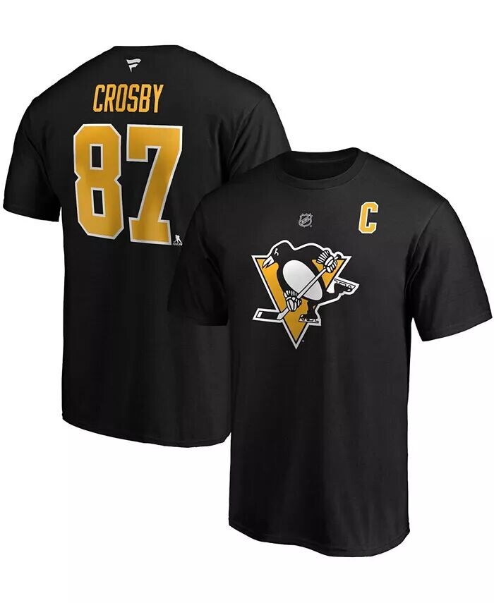 

Мужская футболка Sidney Crosby Pittsburgh Penguins Team Authentic Stack Fanatics