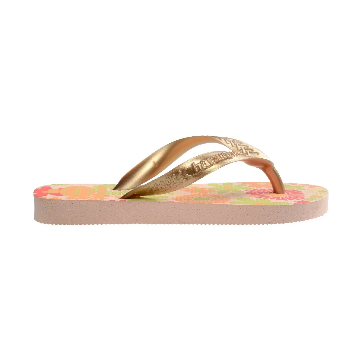 Гав. Детские шлепанцы Kids Flores Ballet Rose 356 Havaianas, принт/розовый — фото 3