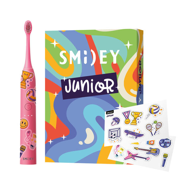 

Звуковая зубная щетка розовая, 1 шт. Smiley Junior