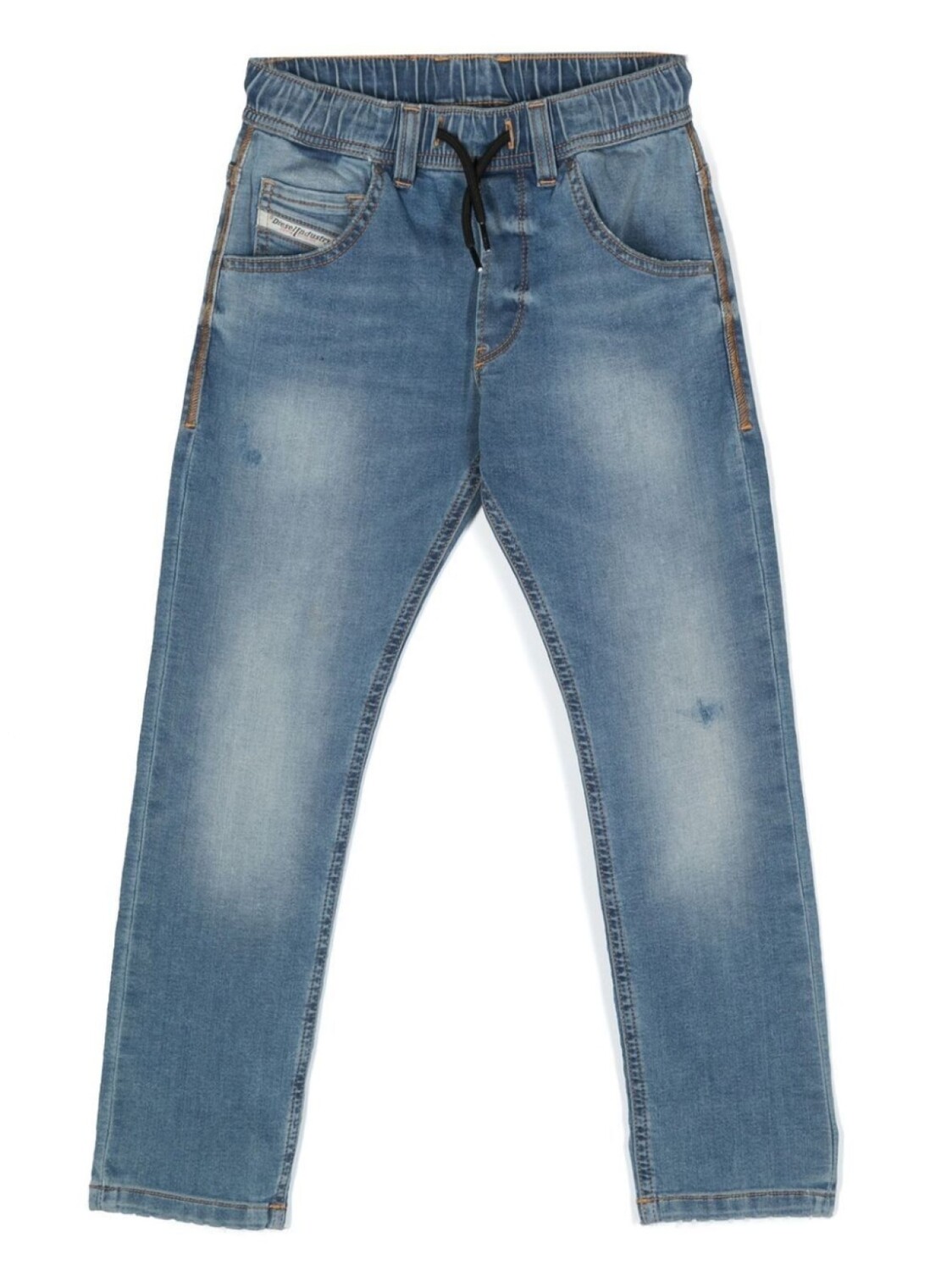 

Прямые джинсы с кулиской Diesel Kids, синий