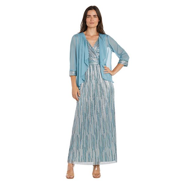 

Женский комплект из матового шифонового жакета и платья R&M Richards