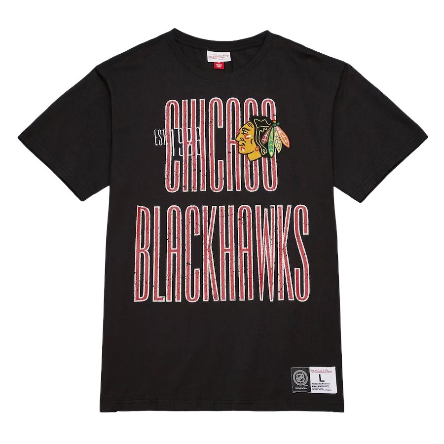 

Mitchell Ness Футболка Mitchell & Ness x NHL мужская black, Черный, Mitchell Ness Футболка Mitchell & Ness x NHL мужская black