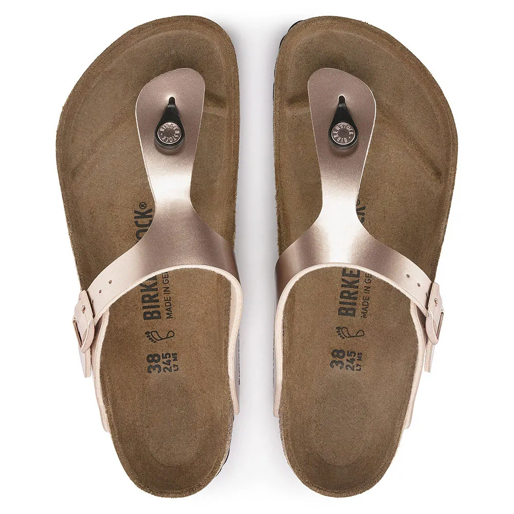 Сандалии Birkenstock Gizeh Birko-Flor, золотой — фото 2