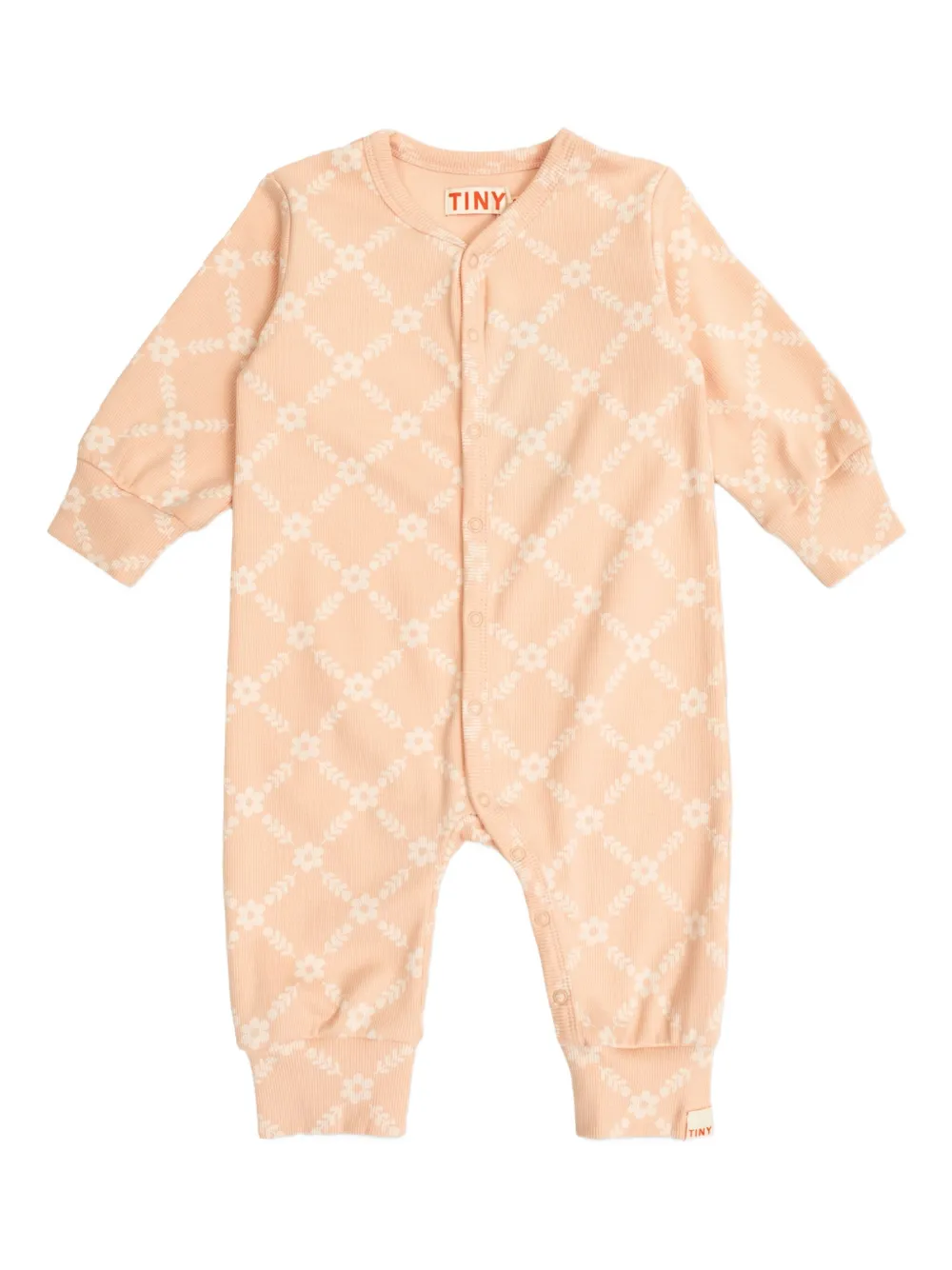 

Комбинезон с цветочным узором Tiny Cottons, розовый