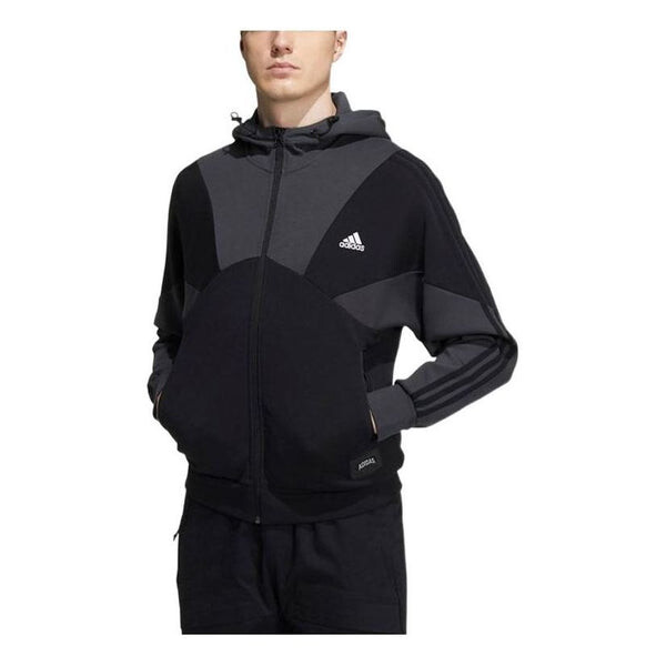 

Куртка adidas Casual Sports hooded Splicing Jacket Black, мультиколор, Черный, Куртка adidas Casual Sports hooded Splicing Jacket Black, мультиколор