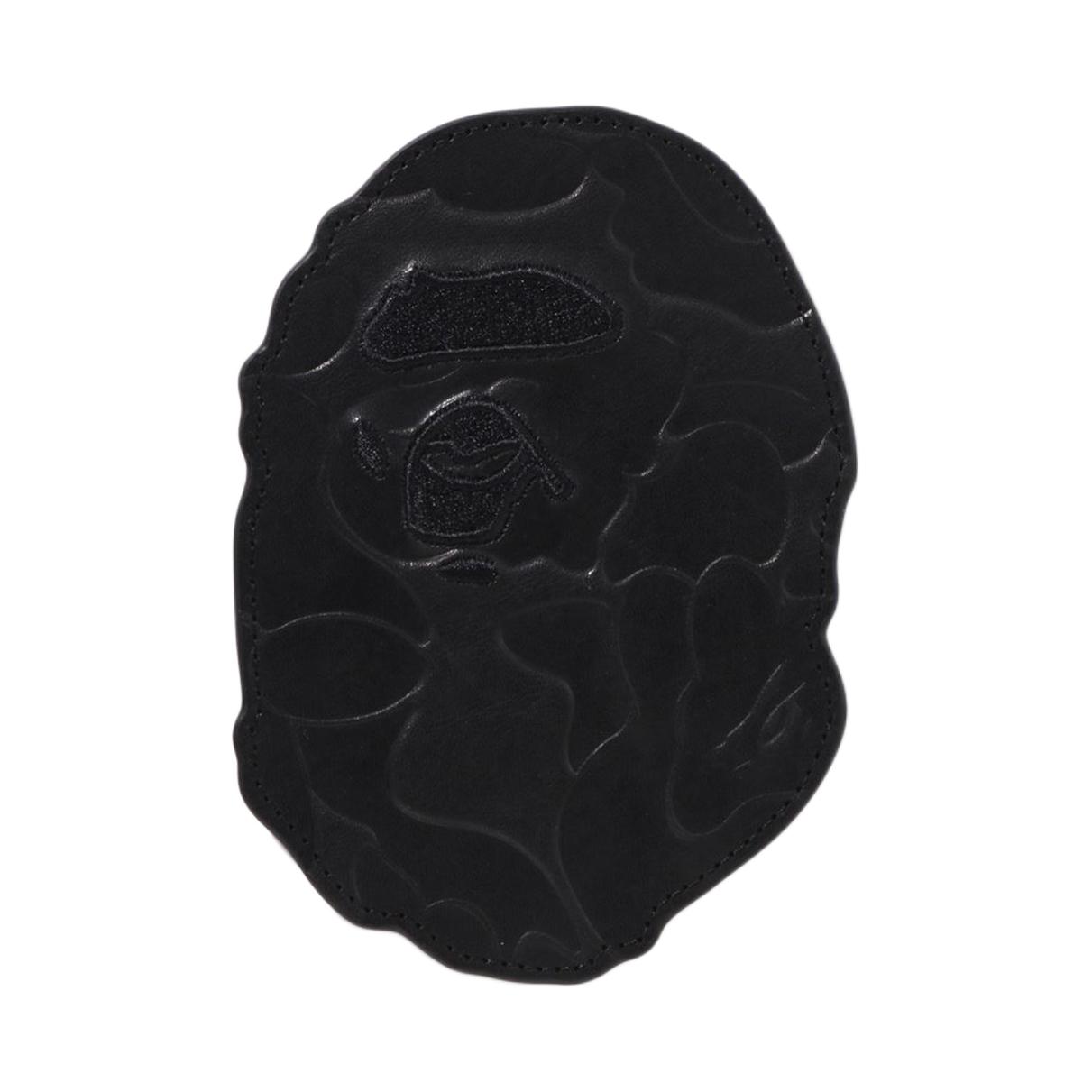 

A BATHING APE Кожаный визитник Unisex Black, Black