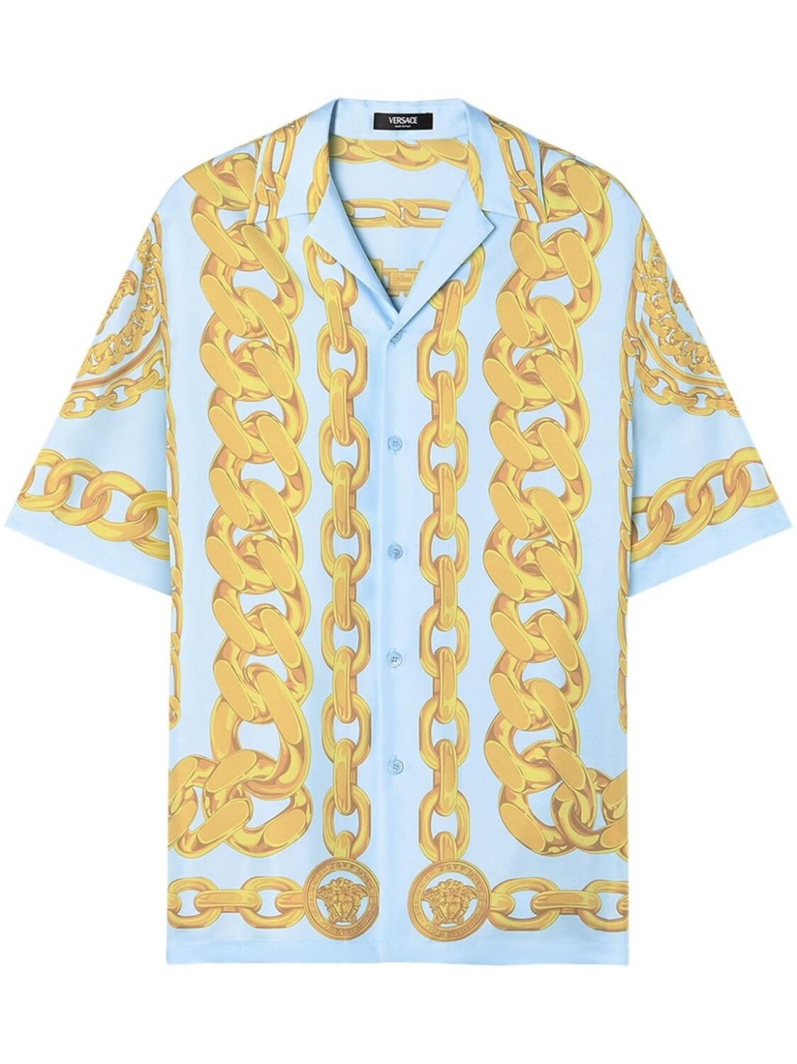 

Рубашка Versace Medusa Chains, синий