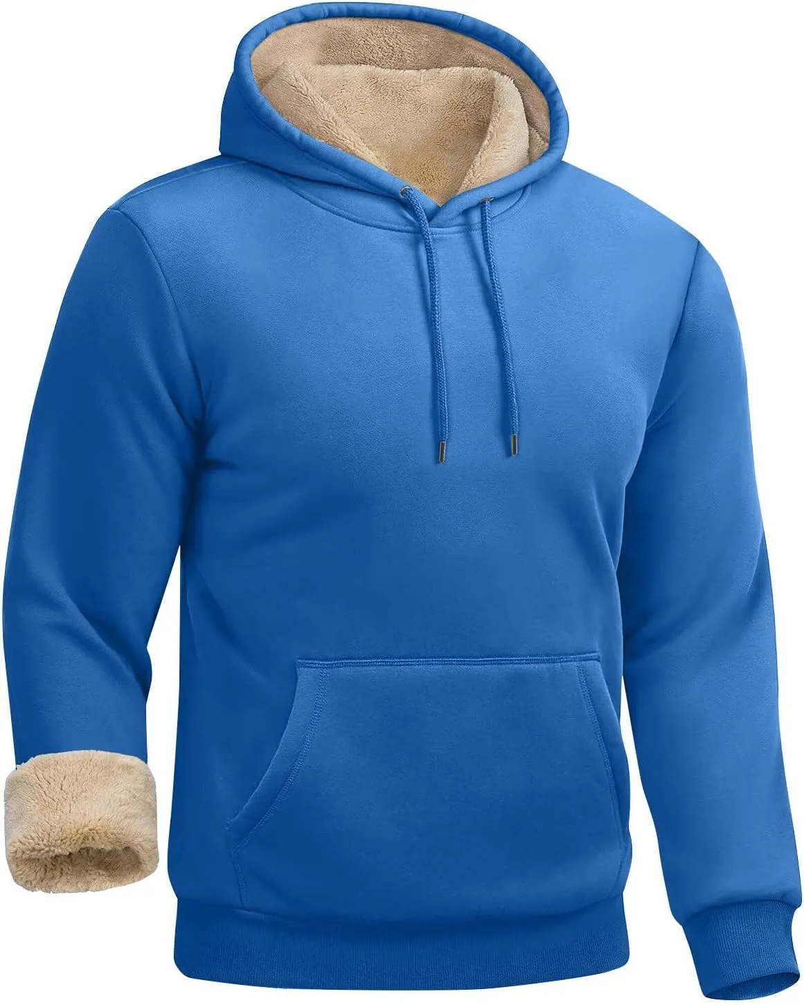 Толстовка с капюшоном Fleece, мужская, с длинным рукавом, Sherpa Lined, с карманами — фото 2