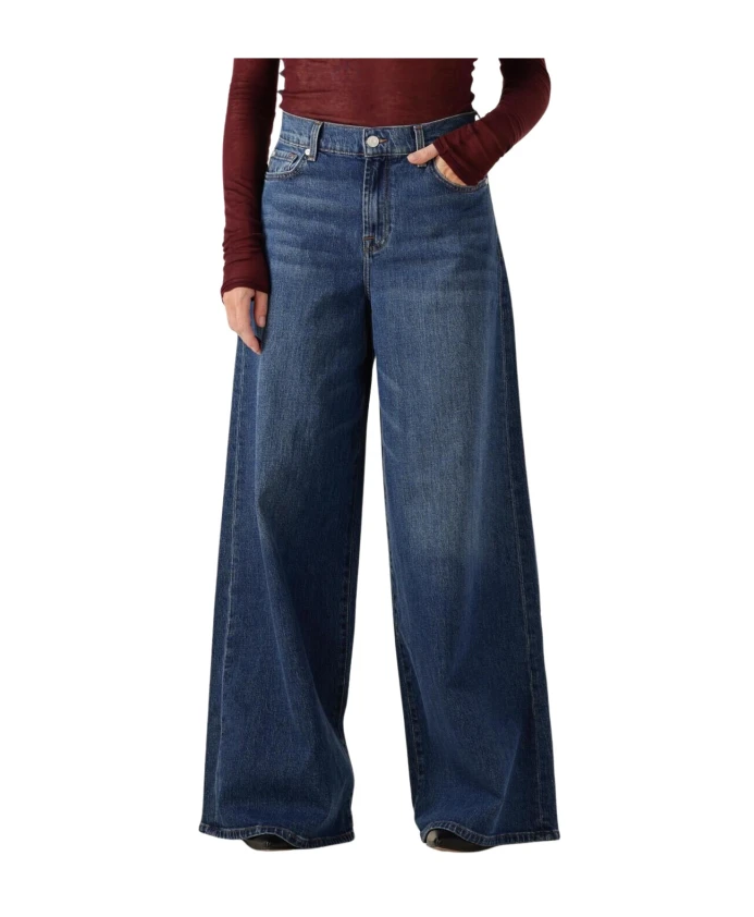 

Женские джинсы Marie с широкими штанинами 7 For All Mankind, синий