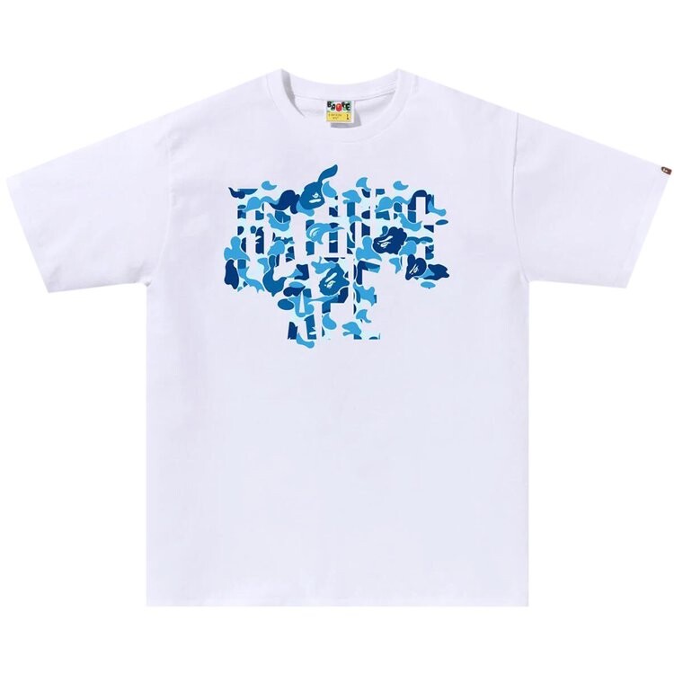

Футболка BAPE ABC Camo Rebuild NYC Logo 'White/Blue', белый