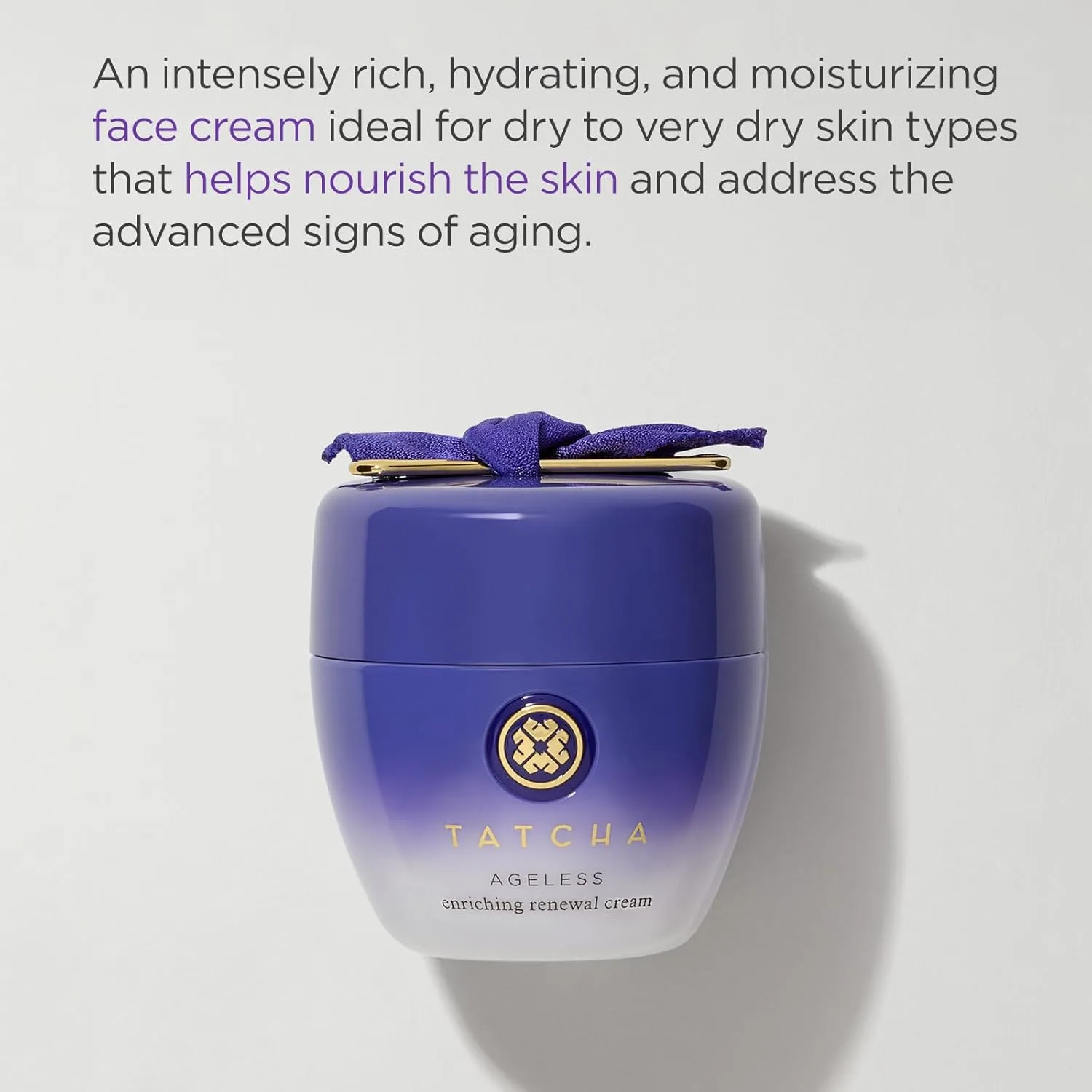 Крем для лица Tatcha — Ageless Enriching Renewal Cream | Увлажняющий для кожи, придающий ей упругость и, 55 мл — фото 2
