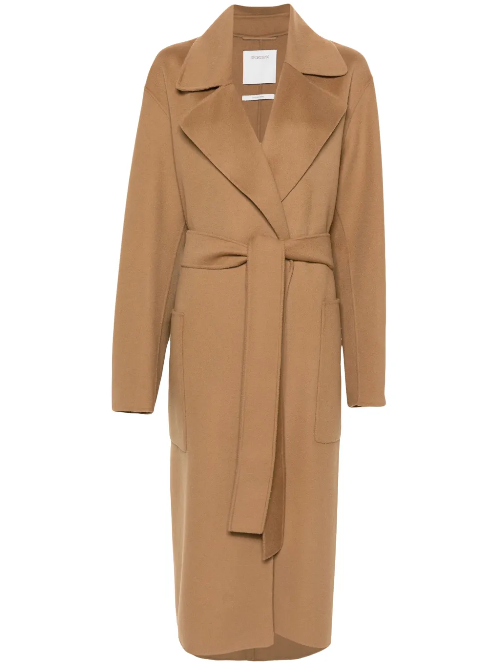 

Шерстяное пальто Veleno с поясом SPORTMAX, коричневый