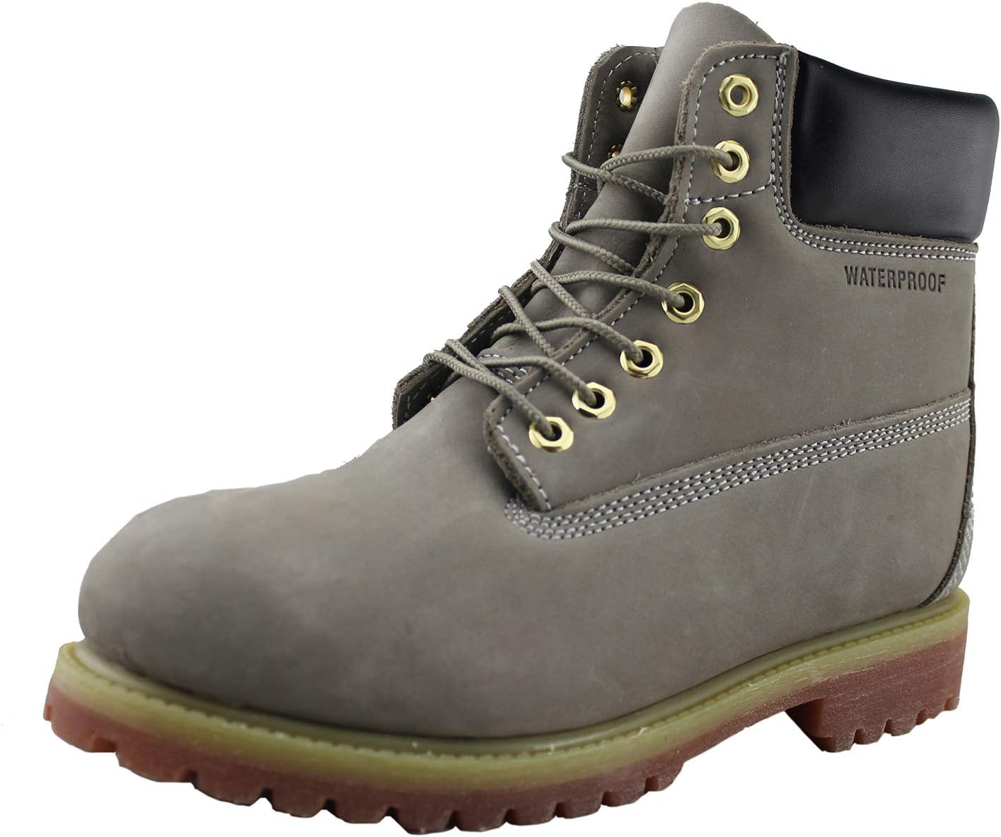 

Водонепроницаемые мужские защитные туфли Tanleewa, утепленные рабочие туфли, противоскользящие рабочие ботинки из нубука, защитные ботинки, серый