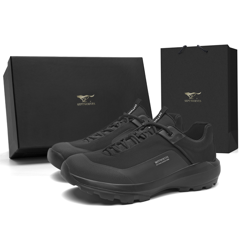 

Низкие повседневные туфли мужские SEPTWOLVES, Black (Standard Leather Shoe Size)