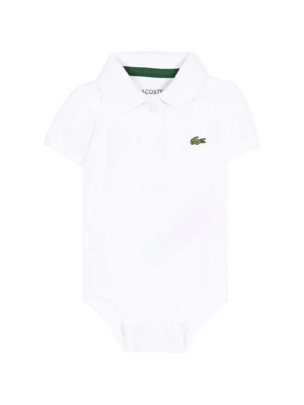 Боди-поло с короткими рукавами Lacoste Kids, белый