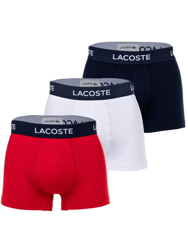 

Трусы боксеры Lacoste, цвет dunkelblau/rot/weiß
