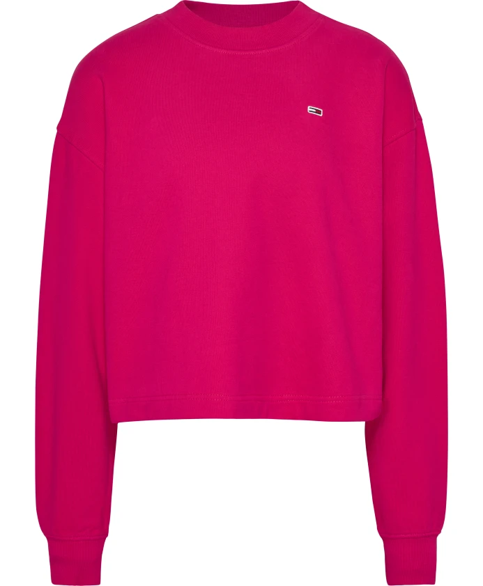 

Уютный свитер цвета фуксии Tommy Jeans, розовый