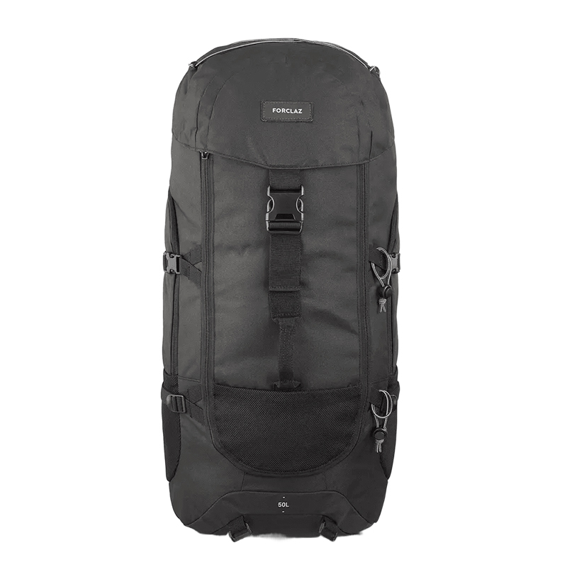 

DECATHLON 50-литровый походный рюкзак для путешествий черный унисекс, Black
