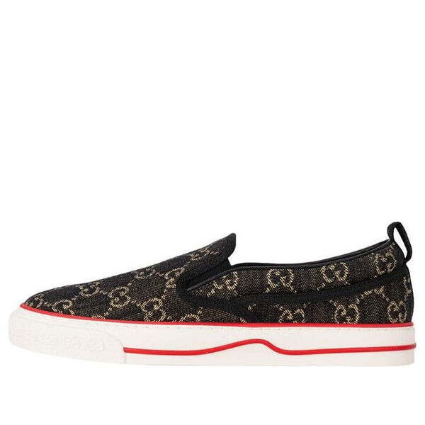 

Кроссовки tennis 1977 slip-on gg 'black' Gucci, черный