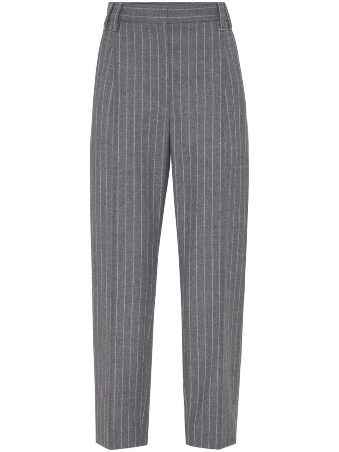 

Brunello Cucinelli брюки в полоску, серый