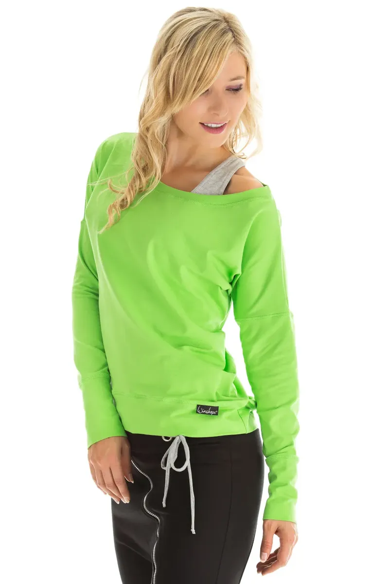 

Рубашка оверсайз Winshape "Longsleeve WS2", зеленый
