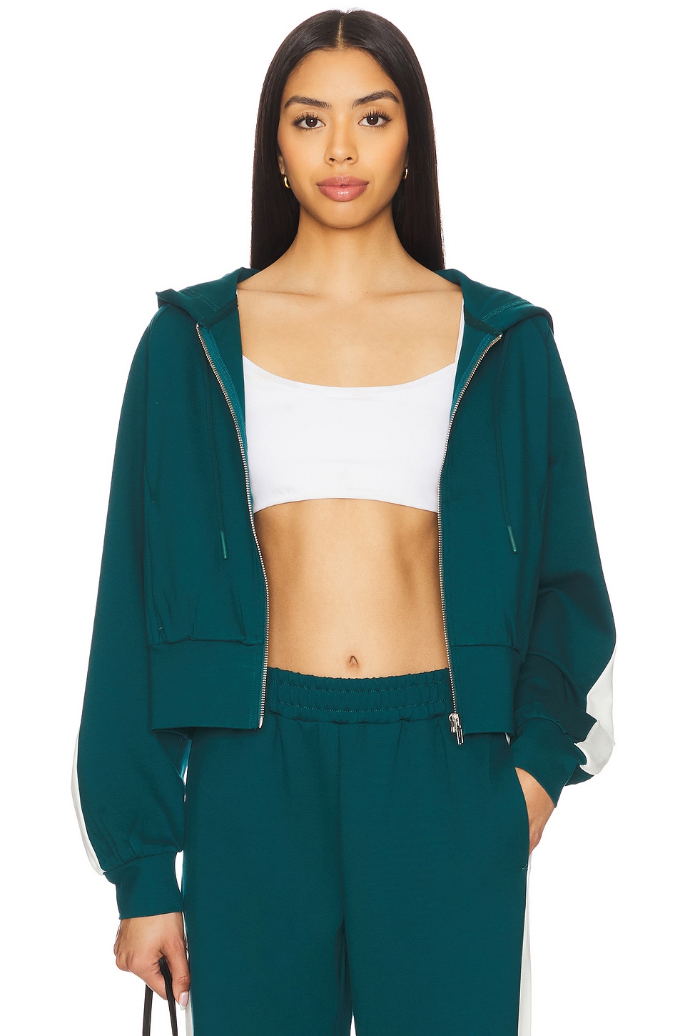 

Куртка "Назад к назад" Lspace, deep teal & cream, Зеленый, Куртка "Назад к назад" Lspace, deep teal & cream