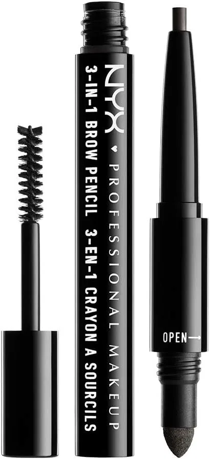 Краска для бровей NYX Professional Makeup 3 в 1 Brow, цвет угольный