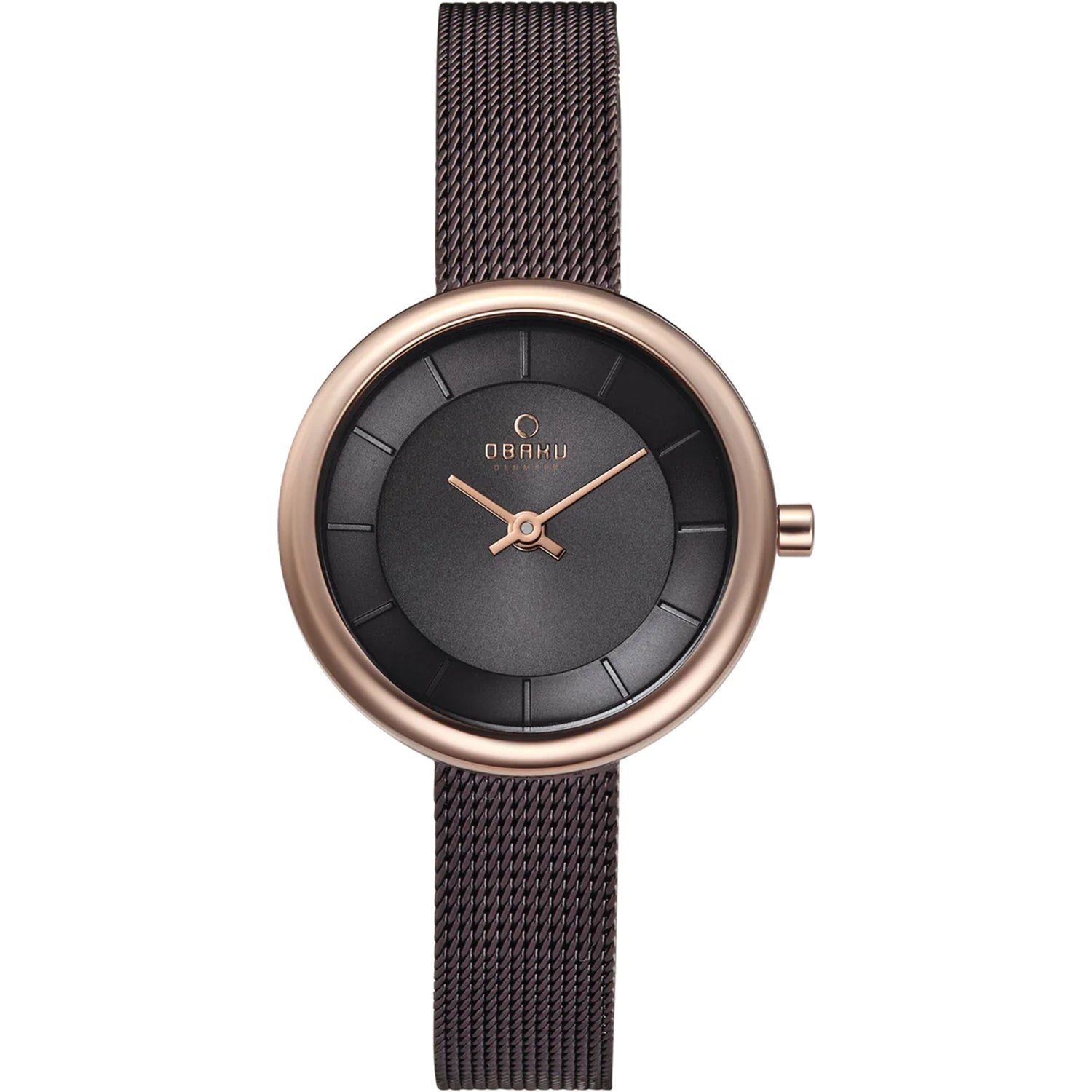 

Obaku женские классические часы с черным циферблатом