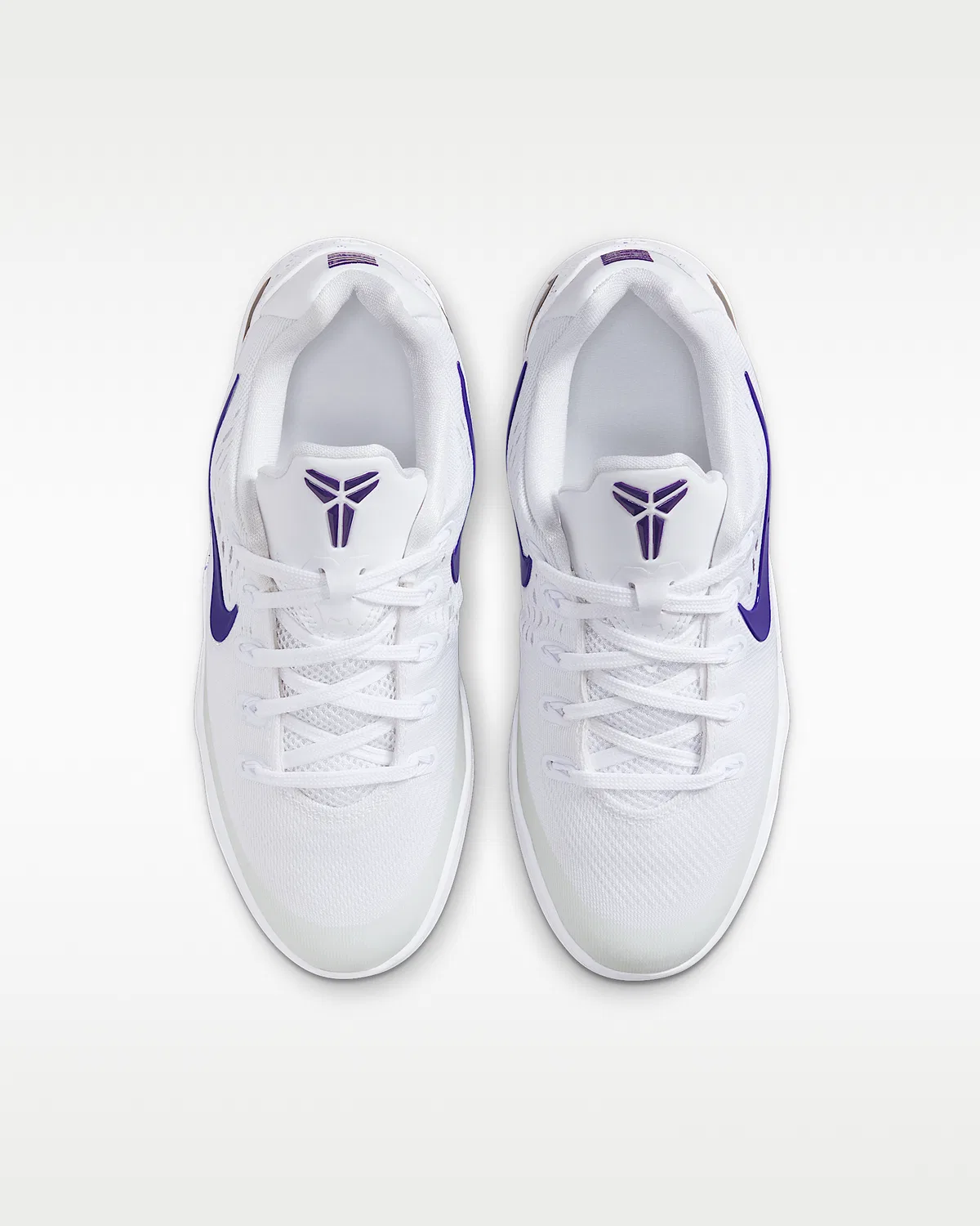Детские баскетбольные кроссовки Kobe IX, White/Court Purple — фото 4