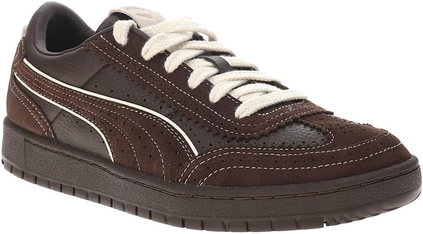 Мужские кроссовки PUMA Wal Neo Renaissance Premier Court с шнуровкой, повседневные - коричневые — фото 2