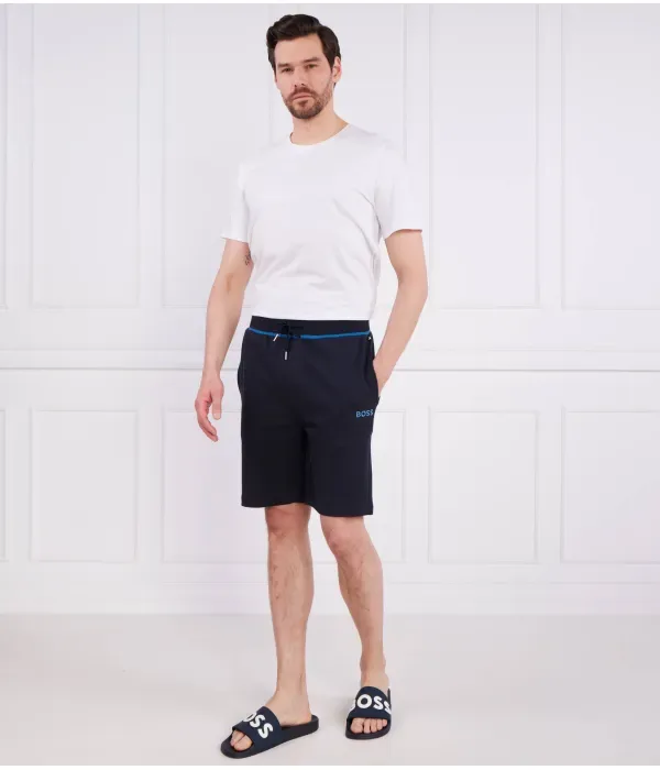 Шорты для спортивного костюма regular fit Boss, темно-синий — фото 2