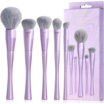 

Набор кистей для макияжа лица Makeup Brushes Face Set - 5 Premium Synthetic Brushes