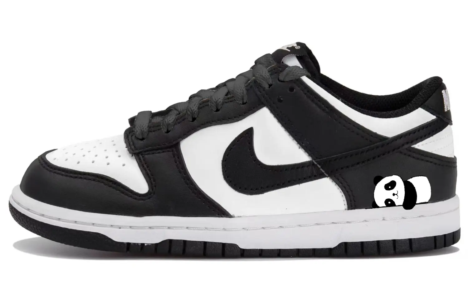 

Nike Низкие скейтбордистские кроссовки Dunk, унисекс, черный с белым