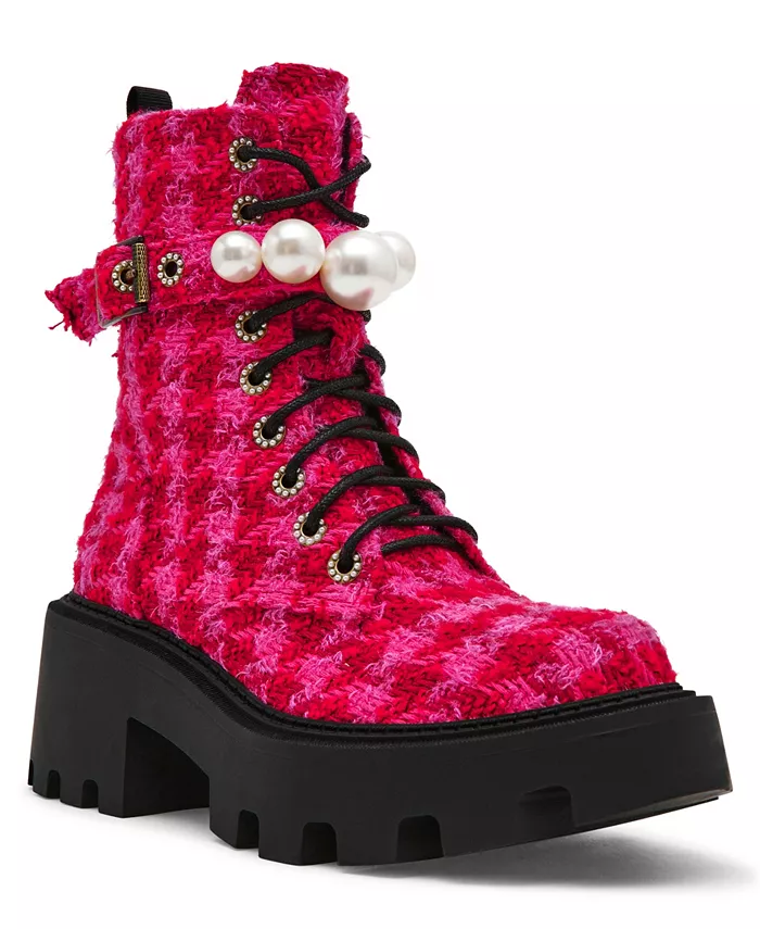 Женские Jonnie ботинки челси с декоративными элементами Betsey Johnson, розовый