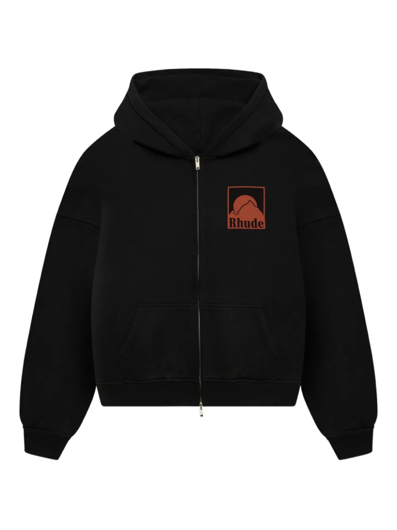 

Толстовка с капюшоном на молнии с надписью Moonlight Badge RHUDE, черный