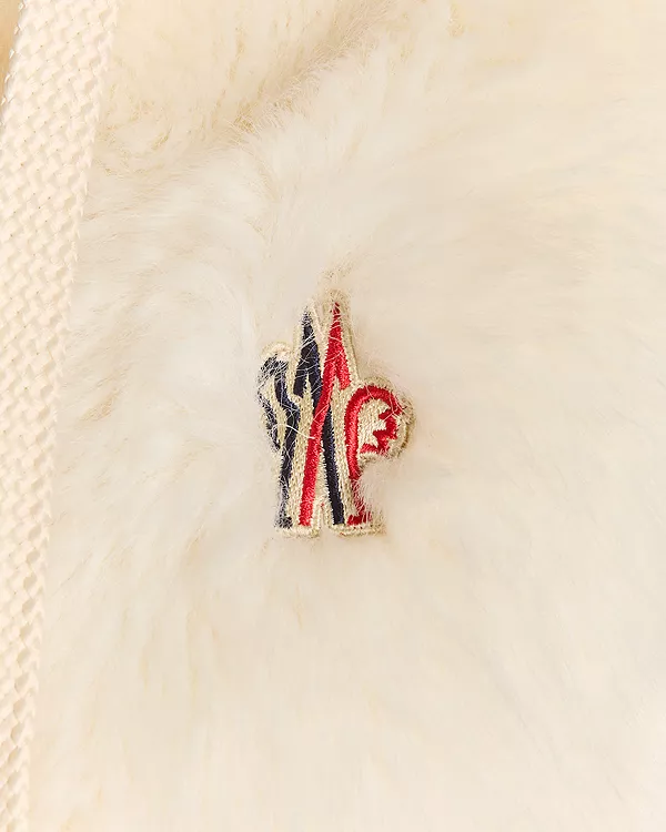 Жилет из искусственного меха Arve Moncler, белый — фото 4