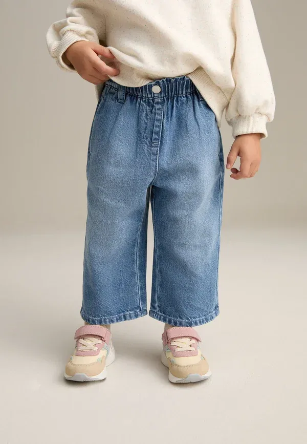 Джинсы свободного кроя Next, blue denim, синий деним