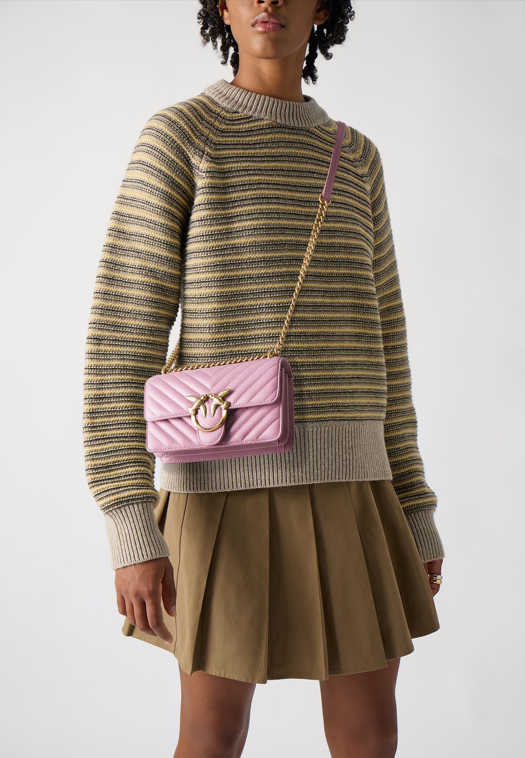 

Сумка через плечо LOVE ONE MINI Pinko, сиреневый