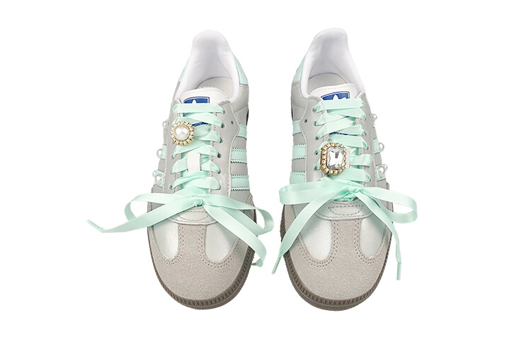 Adidas originals Samba Series Обувь для скейтбординга унисекс, Silver — фото 4