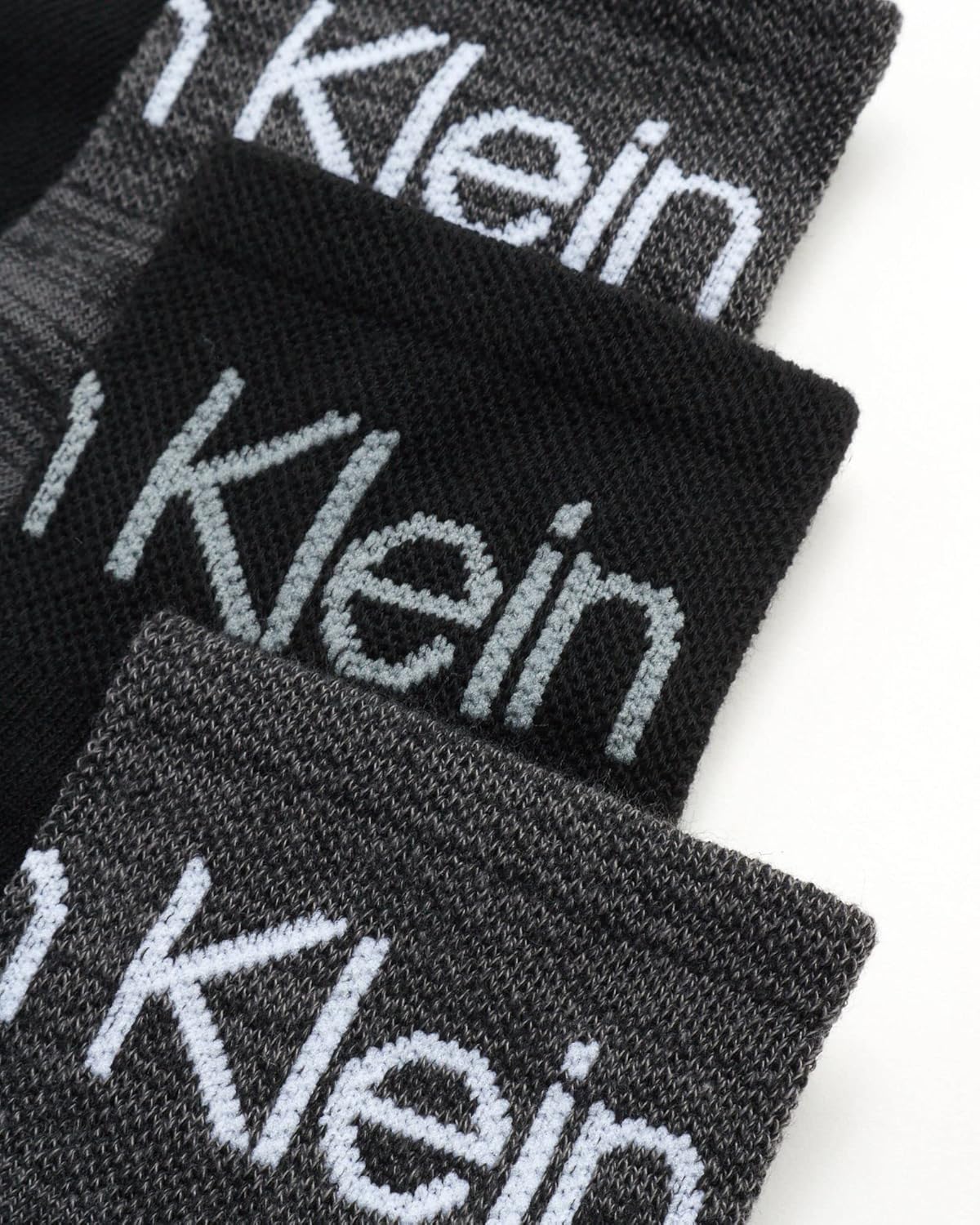 Мужские носки Calvin Klein Quarter Socks - 12 пар дышащих, мягких, амортизированных, спортивных носков до щиколотки для мужчин, Black/Grey Multi — фото 3