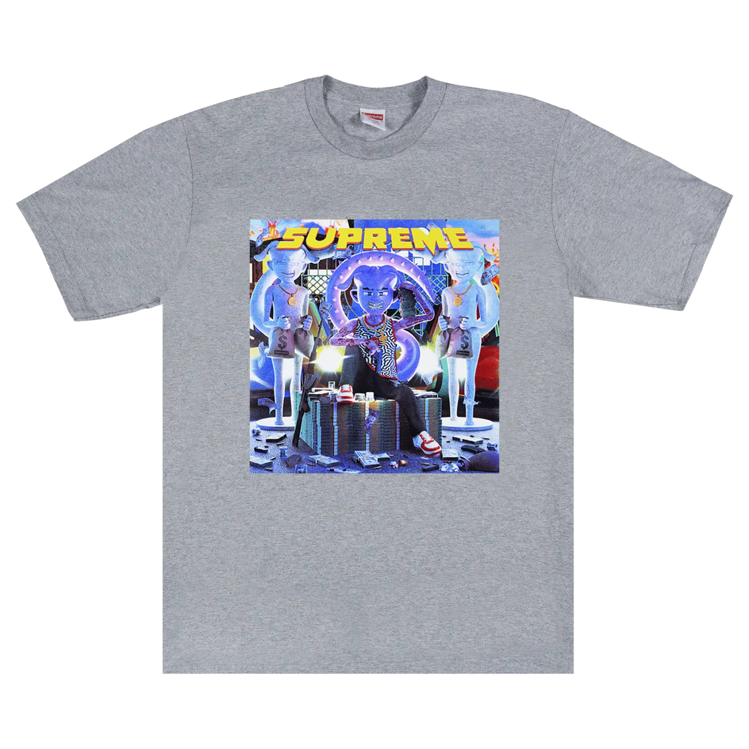

Футболка Supreme Richest Heather Grey