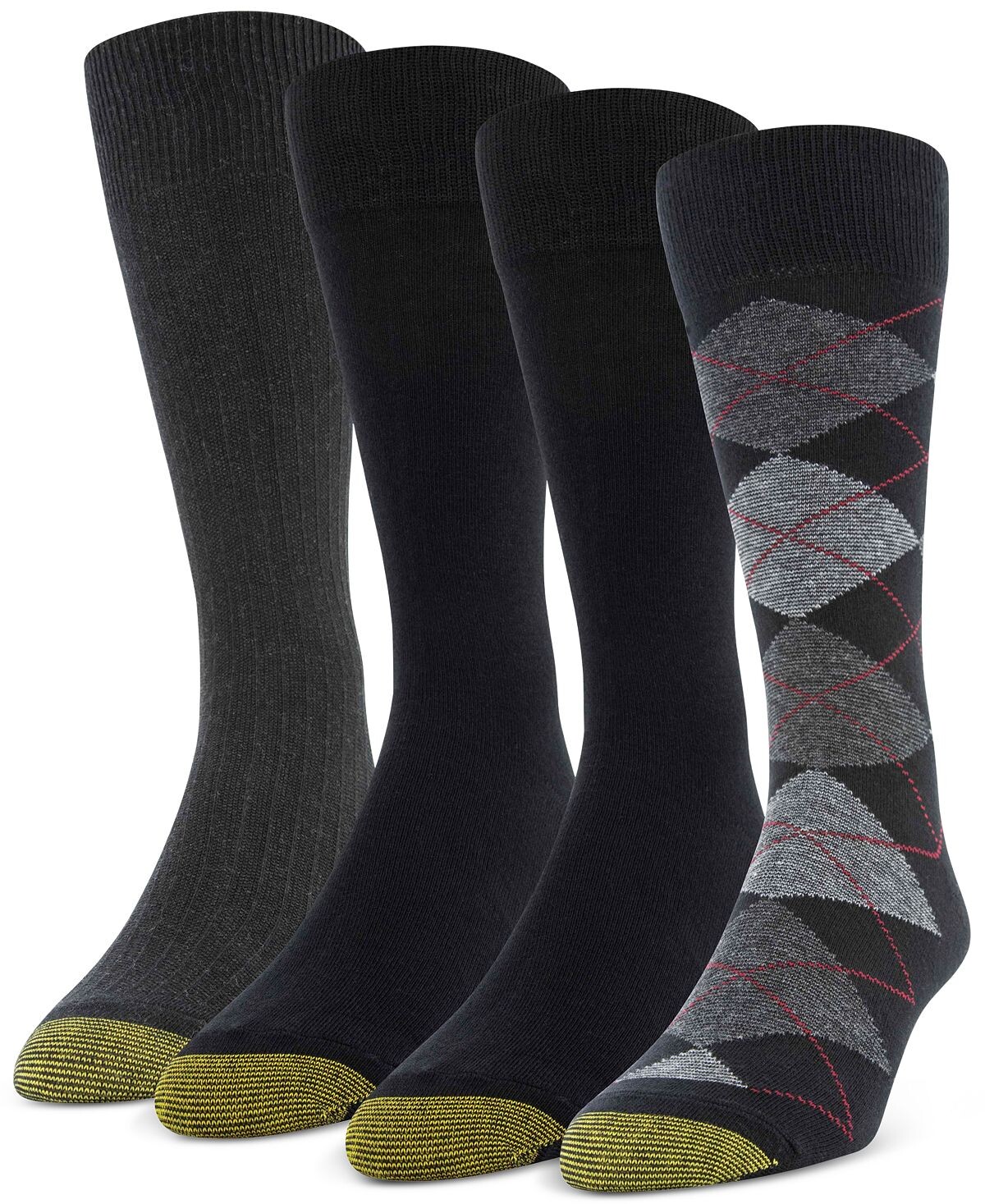

Набор из 4 повседневных мужских носков Argyle Crew Gold Toe