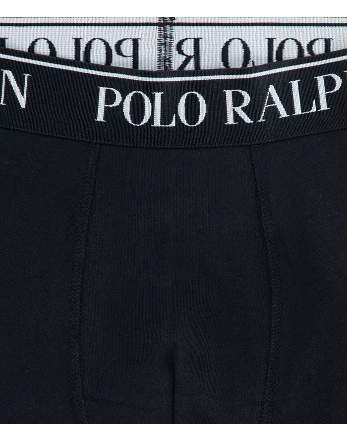Боксеры из хлопка с эластаном для мальчиков, 3 шт Polo Ralph Lauren, серый — фото 4